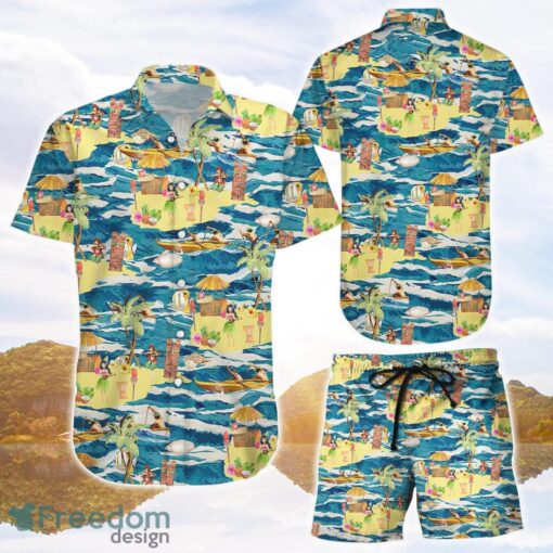 Boating Dancing Festival Beach Summer Hawaiian Shirts and Shorts Product Photo 1