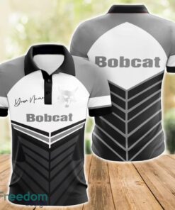 Bobcat 3D Polo Shirt For Car Lover Golf Fans Gift Polo Shirt Custom Name