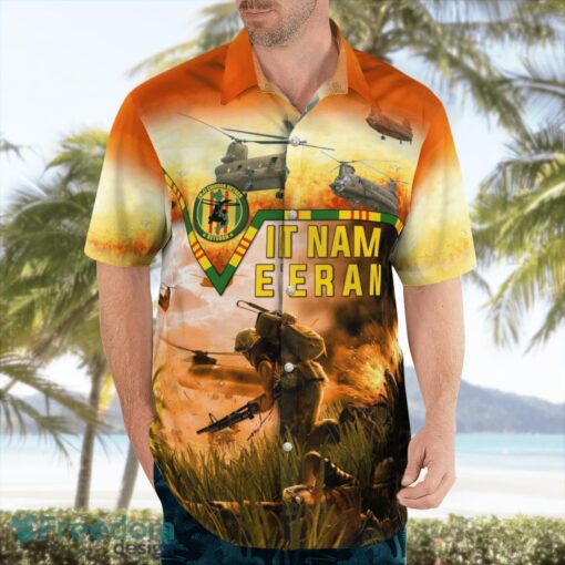 Boeing CH-47 Vietnam Veteran Hawaiian Shirt Product Photo 3