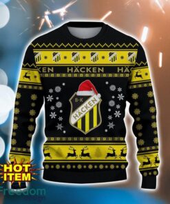 Boldklubben Häcken 3D Ugly Christmas Sweater For Men And Women Sport Fans Product Photo 2