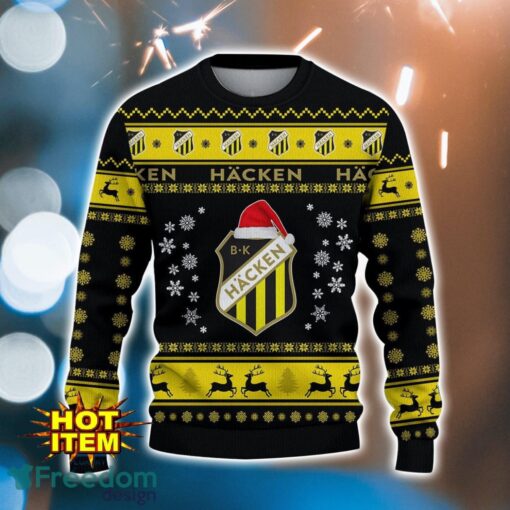 Boldklubben Häcken 3D Ugly Christmas Sweater For Men And Women Sport Fans Product Photo 2