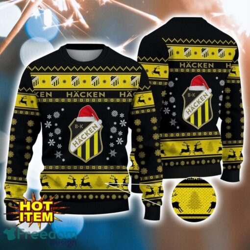 Boldklubben Häcken 3D Ugly Christmas Sweater For Men And Women Sport Fans Product Photo 1