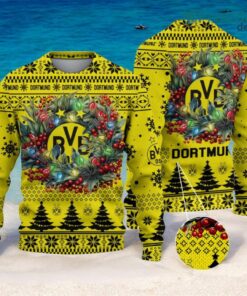 Borussia Dortmund Christmas Ugly Sweater 3D Gift For Men And Women