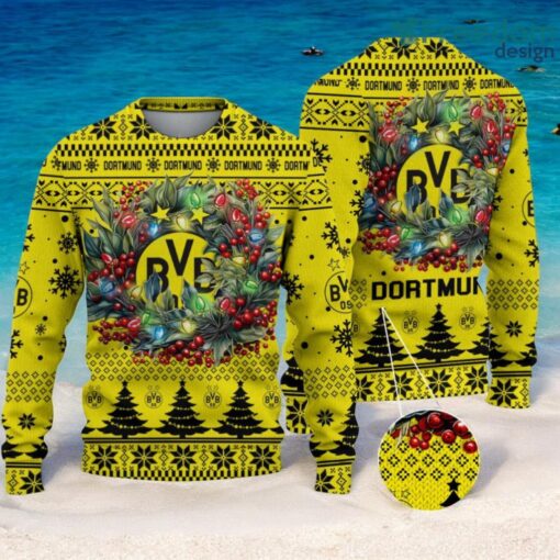 Borussia Dortmund Christmas Ugly Sweater 3D Gift For Men And Women Product Photo 1