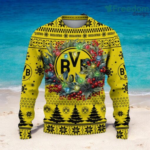 Borussia Dortmund II Christmas Ugly Sweater 3D Gift For Men And Women Product Photo 2