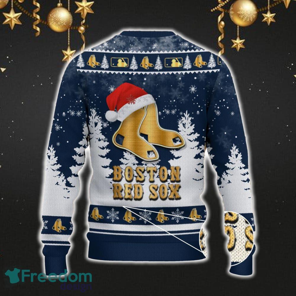 Boston Red Sox Car For Fans 3D Sweater Ugly Christmas Santa Hat Tree Gift For Men Women image Boston Red Sox Car For Fans 3D Sweater Ugly Christmas Santa Hat Tree Gift For Men Women - Boston Red Sox Ugly Christmas Sweater_3