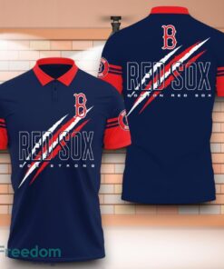 Boston Red Sox MLB Sox Strong 3D Polo Shirt With Claws Pattern
