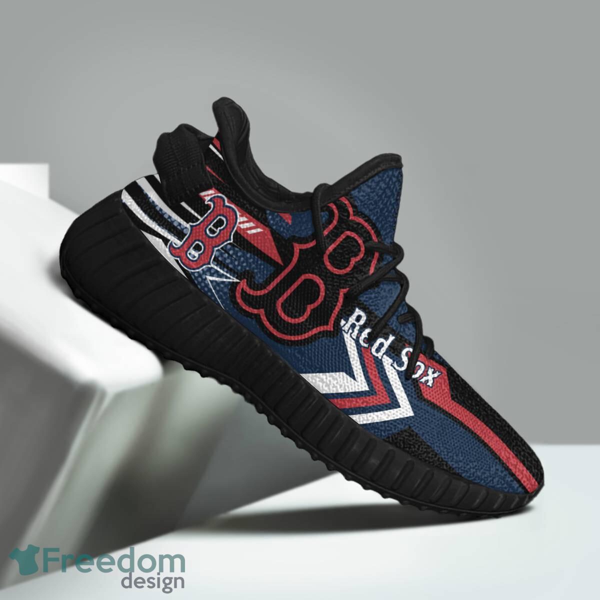 Boston Red Sox Speedsters Yeezy Running Shoes For Fans Gift Men Women - Boston Red Sox Speedsters Yeezy Boost Running Shoes_2