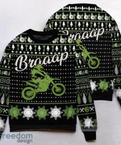 Braaap Moto Ugly Christmas Sweater 3D Printed Christmas Gift