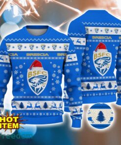 Brescia Calcio 3D Ugly Christmas  Sweater For Men And Women Sport Fans