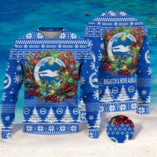 Brighton & Hove Albion F.C Christmas Ugly Sweater 3D Gift For Men And Women Product Photo 1