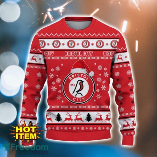 Bristol City 3D Ugly Christmas Sweater All Over Printed Sweater Christmas Gift Product Photo 2