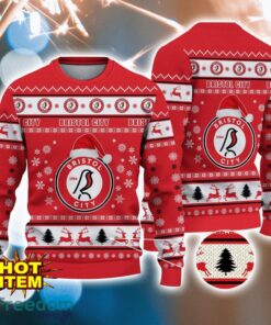 Bristol City 3D Ugly Christmas  Sweater All Over Printed Sweater Christmas Gift