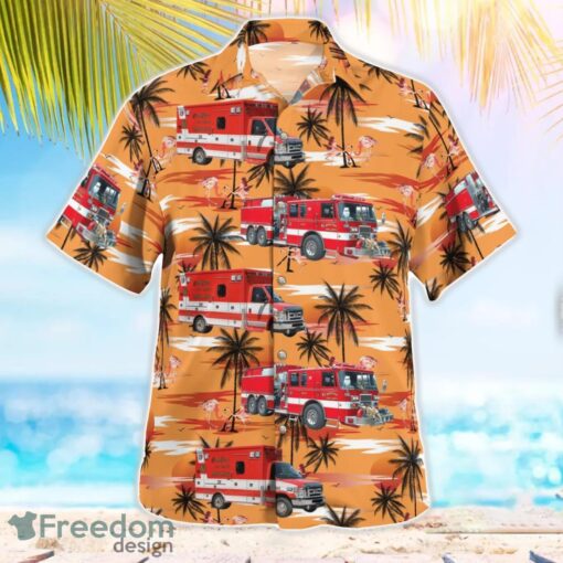 Bristol, Kenosha County, Wisconsin, Bristol Fire Department Aloha Hawaiian Shirt Beach Gift Shirt Product Photo 3