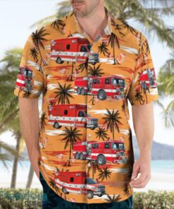 Bristol, Kenosha County, Wisconsin, Bristol Fire Department Aloha Hawaiian Shirt Beach Gift Shirt Product Photo 4