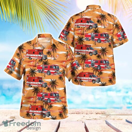 Bristol, Kenosha County, Wisconsin, Bristol Fire Department Aloha Hawaiian Shirt Beach Gift Shirt Product Photo 1