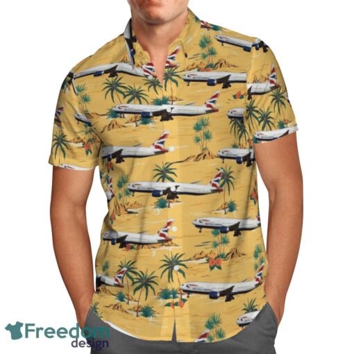 British Airways Boeing 777-200ER Summer Hawaiian Shirt Product Photo 2