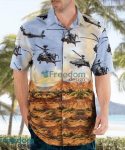 British Army AH-64E - Apache Attack Helicopter Hawaiian Shirt Beach Summer Shirt Product Photo 3