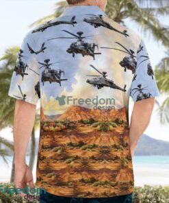 British Army AH-64E - Apache Attack Helicopter Hawaiian Shirt Beach Summer Shirt Product Photo 4