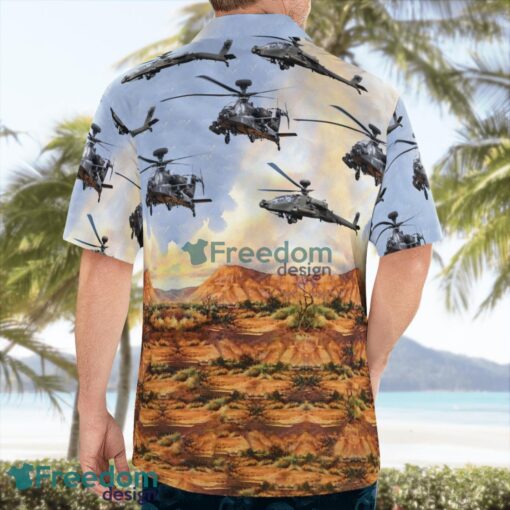 British Army AH-64E - Apache Attack Helicopter Hawaiian Shirt Beach Summer Shirt Product Photo 4