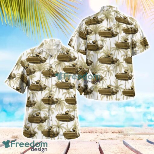 British Army Bulldog Armoured Fighting Vehicle Hawaiian Shirt Beach Summer Shirt Product Photo 1