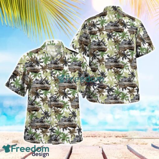 British Army Challenger 2 Main Battle Tank Hawaiian Shirt Beach Summer Shirt Product Photo 1