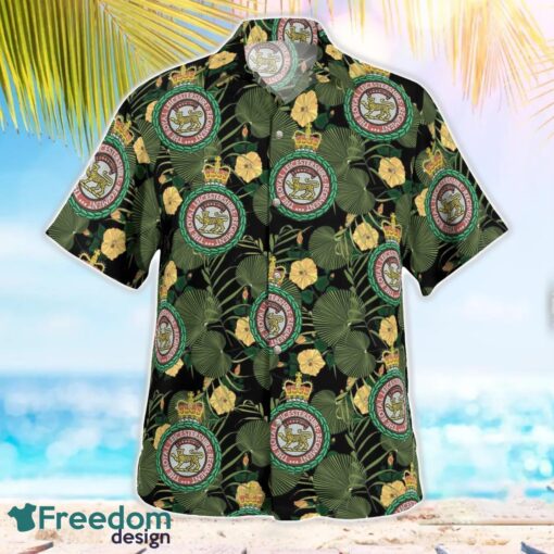 British Army Royal Leicestershire Regiment 3D Hawaiian Shirt Product Photo 3