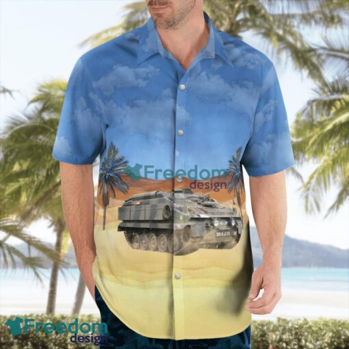 British Army Stormer High Velocity Missile (HVM) Hawaiian Shirt Beach Summer Shirt Product Photo 2