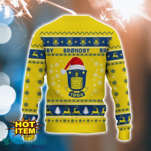 Brøndby IF 3D Ugly Christmas Sweater For Men And Women Sport Fans Product Photo 3