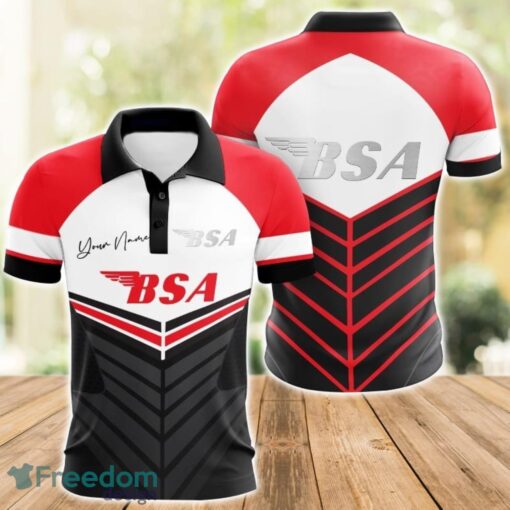 BSA 3D Polo Shirt For Car Lover Golf Fans Gift Polo Shirt Custom Name Product Photo 1