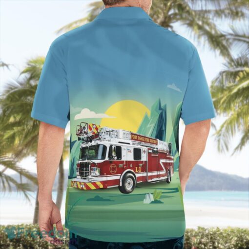 Buckner, Missouri, Fort Osage Fire Protection District Aloha Hawaiian Shirt Beach Gift Shirt Product Photo 2