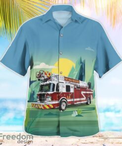 Buckner, Missouri, Fort Osage Fire Protection District Aloha Hawaiian Shirt Beach Gift Shirt Product Photo 3