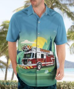 Buckner, Missouri, Fort Osage Fire Protection District Aloha Hawaiian Shirt Beach Gift Shirt Product Photo 4