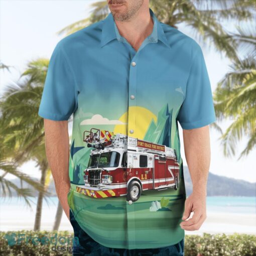 Buckner, Missouri, Fort Osage Fire Protection District Aloha Hawaiian Shirt Beach Gift Shirt Product Photo 4