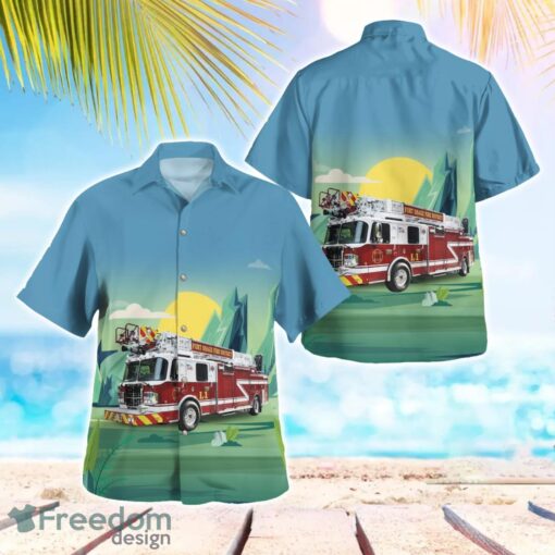 Buckner, Missouri, Fort Osage Fire Protection District Aloha Hawaiian Shirt Beach Gift Shirt Product Photo 1