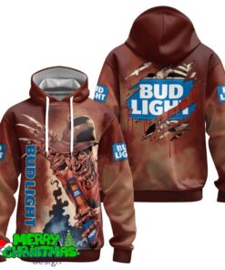 Bud Light Halloween Freddy Krueger Hoodie Zip Hoodie For Men Women Gift Halloween - Bud Light Halloween Freddy Krueger Hoodie & Zip Hoodie_2