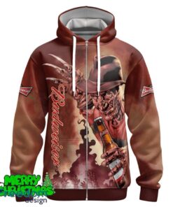 Budweiser Halloween Freddy Krueger Hoodie Zip Hoodie For Men Women Gift Halloween - Budweiser Halloween Freddy Krueger Hoodie & Zip Hoodie_5