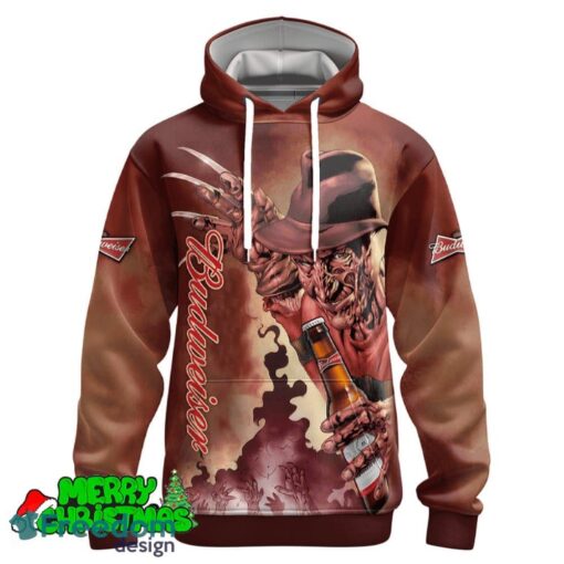 Budweiser Halloween Freddy Krueger Hoodie Zip Hoodie For Men Women Gift Halloween - Budweiser Halloween Freddy Krueger Hoodie & Zip Hoodie_1