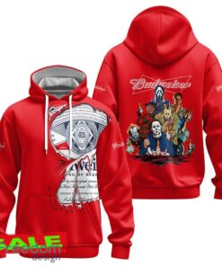 Budweiser Horror Halloween Characters Hoodie Zip Hoodie Apparel For Men Women Gift Christmas Budweiser Horror Halloween Characters Hoodie Zip Hoodie Apparel For Men Women Gift Christmas