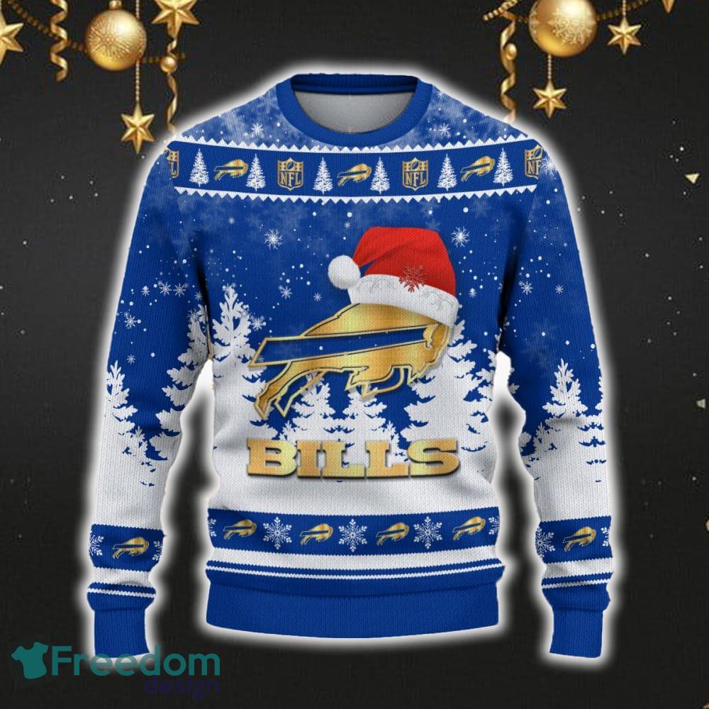 Buffalo Bills Car For Fans 3D Sweater Ugly Christmas Santa Hat Tree Gift For Men Women image Buffalo Bills Car For Fans 3D Sweater Ugly Christmas Santa Hat Tree Gift For Men Women - Buffalo Bills Ugly Christmas Sweater_2