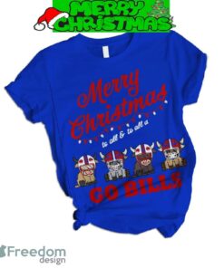 Buffalo Bills Go Bills Merry Christmas Fleece Pajamas Set Men Women For Fans - Buffalo Bills Go Bills Merry Christmas Fleece Pajamas Set-2