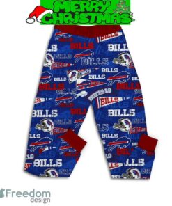 Buffalo Bills Go Bills Merry Christmas Fleece Pajamas Set Men Women For Fans - Buffalo Bills Go Bills Merry Christmas Fleece Pajamas Set-3