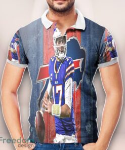 Buffalo Bills Josh Allen 3D Printed Polo Shirt Unisex Clothes For Men Women