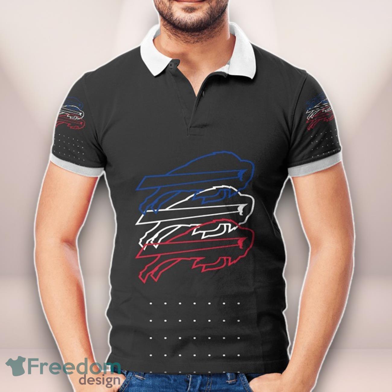Buffalo Bills Logo 3D Printed Polo Shirt Unisex Clothes For Men Women image Buffalo Bills Logo 3D Printed Polo Shirt Unisex Clothes For Men Women Product Photo 1
