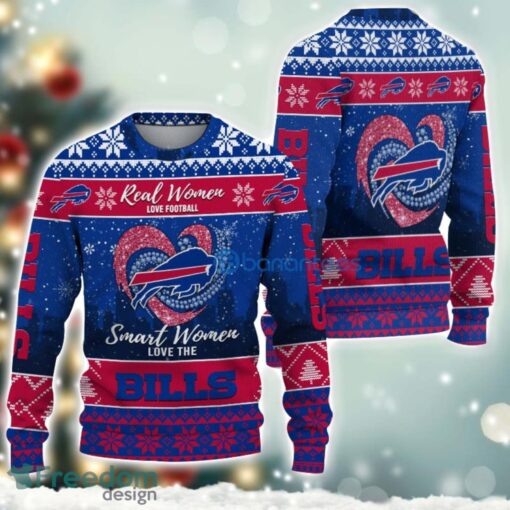 Buffalo Bills Logo Ugly Christmas Sweater For Fans Men And Women Christmas Gift Ideas Product Photo 2