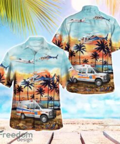 Buffalo, New York, Mercy Flight EMS Ambulance Hawaiian Shirt Beach Shirt For Men And Women