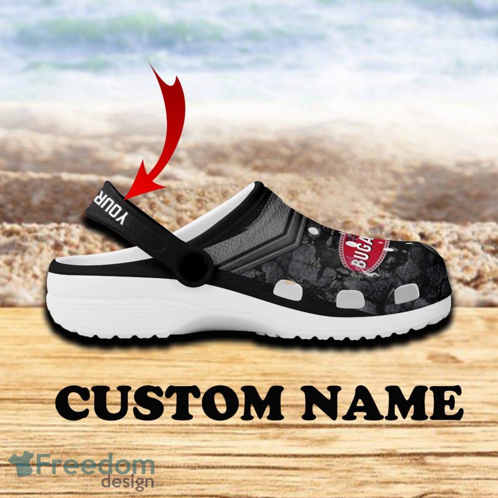 Bugati Car 3D Clog Shoes Gray Color For Men Women Gift Fans Summer Custom Name image Bugati Car 3D Clog Shoes Gray Color For Men Women Gift Fans Summer Custom Name - Bugati Car 3D Clog Shoes Gray Color Custom Name_3