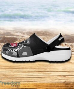 Bugati Car 3D Clog Shoes Gray Color For Men Women Gift Fans Summer Custom Name image Bugati Car 3D Clog Shoes Gray Color For Men Women Gift Fans Summer Custom Name - Bugati Car 3D Clog Shoes Gray Color Custom Name_4