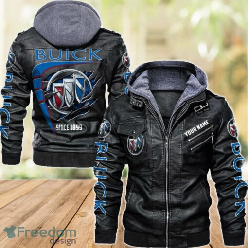 Buick 2D Leather Jacket For Men Custom Name Special Gift Ideas Product Photo 1