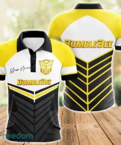 Bumblebee 3D Polo Shirt For Car Lover Golf Fans Gift Polo Shirt Custom Name